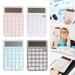 Hadanceo Desktop Calculator Cute 12-Digit Kids Calculator Extra Large LCD Display Big Buttons Portable Children Calculator