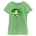 Girl's Mad Engine Green The Powerpuff Girls Pinch Proof St. Paddy's Day Graphic T-Shirt