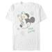 Men's Mad Engine White Mickey & Friends Minnie Miss Lucky St. Paddy's Day Graphic T-Shirt