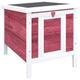 PawHut Wooden Rabbit Hutch Outdoor, Guinea Pig Hutch, Rabbit Hideaway, Cat House, Bunny Cage Small Animal House 51 x 42 x 43 cm, Red