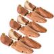 TecTake Shoe Tree 3 Pairs, Luxury Cedar Wood 37-38 - Brown