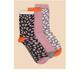 White Stuff 3 Pack Brushstroke Ankle Sock - Pink, Pink, Size 6-8, Women