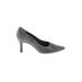 VANELi Heels: Pumps Stilleto Classic Gray Print Shoes - Women's Size 8 - Pointed Toe