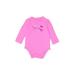 Under Armour Long Sleeve Onesie: Pink Bottoms - Size 6-9 Month