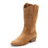 Westernstiefel LASCANA, Damen, Gr. 37, braun (camelfarben), Obermaterial: 100% Textilmaterial. Futter: 100% Lederimitat. Decksohle: 100% Lederimitat. Laufsohle: 100% Synthetik, unifarben, modisch, Schuhe Cowboystiefel Schlupfstiefel Sommerstiefel,...