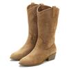 Westernstiefel LASCANA, Damen, Gr. 42, braun (camelfarben), Obermaterial: 100% Textilmaterial. Futter: 100% Lederimitat. Decksohle: 100% Lederimitat. Laufsohle: 100% Synthetik, unifarben, modisch, Schuhe Cowboystiefel Schlupfstiefel Sommerstiefel,...