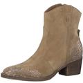 Westernstiefelette TAMARIS Gr. 37, beige (camelfarben kombiniert) Damen Schuhe Stiefelette Reißverschlussstiefeletten