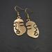 Free People Jewelry | 18k Gold Plated Silhouette Face Earrings, Abstract Face Earrings | Color: Gold | Size: Os