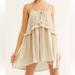 Free People Dresses | Free People Beige Sundress Rosaline Tunic | Color: Tan | Size: Xs