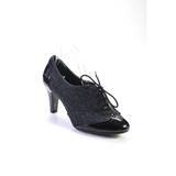 Giani Bernini Shoes | Giani Bernini Womens Lace Up Closure Wool High Heel Sneaker Sandals Black Size 1 | Color: Black | Size: 10