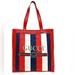 Gucci Bags | Gucci Red, White, & Blue Logo Stripe Canvas And Leather Tote | Color: Blue/Red | Size: Os