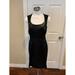 Michael Kors Dresses | Michael Kors Collection Black Pencil Dress W/ Vegan Leather Front, Size 8 | Color: Black | Size: 8