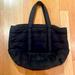 J. Crew Bags | J Crew Logo Black Padded Puffer Tote | Color: Black | Size: Os