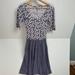 Lularoe Dresses | Lularoe Nicole A-Line Dress Heather Purple Polka Dot Size Xxs | Color: Purple/White | Size: Xxs