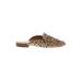 Dolce Vita Mule/Clog: Tan Leopard Print Shoes - Women's Size 6 1/2