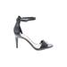 Vince Camuto Heels: Black Print Shoes - Women's Size 7 - Open Toe