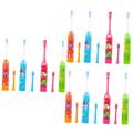 CLISPEED 12 Pcs Automatic Toothbrush Baby Safety Tooth Brush Household Cleaner Household Baby Toothbrush Infant Toothbrush Rechargeable Toothbrush Electric Abs Child Soft Fur Dry Battery