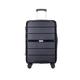 REEKOS Carry-on Suitcase Luggage Luggage with Wheel PP Luggage Sets Lightweight Suitcase with TSA Lock Travel Luggage Carry-on Suitcases Carry On Luggages (Color : Black, Size : 20in)