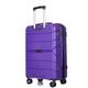 REEKOS Carry-on Suitcase Luggage Luggage with Wheel PP Luggage Sets Lightweight Suitcase with TSA Lock Travel Luggage Carry-on Suitcases Carry On Luggages (Color : Purple, Size : 24in)