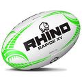 New 2020 RHINO RUGBY BALL RAPIDE WHITE XV - Training Ball - Sizes 3, 4, 5 - Multipacks (Size 4, 5 Balls)