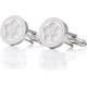 Men's Shirt Cufflinks Silver Pattern Cufflinks Men's French Buttons