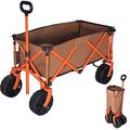 Kapler Camping Trolley, Heavy Duty Foldable Garden Trolley Cart, Festival Trolley Cart, Foldable Wagon Cart, Pull-Along Folding Hand Cart, Beach Trolley Cart, Garden Wagon Trolley Outdoor