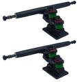 ICOBES 1 Pair Double Base Longboard Holder 9.25 Skateboard Holder Heavy Cast Technology Black