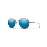 Smith Prep Sunglasses Matte Gunmetal Frame Polarized Blue Mirror Lens 203240R8053JY