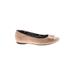 Clarks Flats: Tan Solid Shoes - Women's Size 6 - Round Toe
