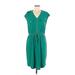 SOHO Apparel Ltd Casual Dress: Teal Dresses - Women's Size Medium