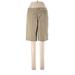 Lands' End Cargo Pants - Low Rise Straight Leg Cropped: Tan Bottoms - Women's Size 10