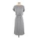 Banana Republic Factory Store Casual Dress - Midi: Gray Solid Dresses - Women's Size X-Small Petite