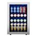 CLF 80 Cans (12 oz.) Outdoor Rated Freestanding Beverage Refrigerator w/ Wine Storage Glass/Panel Ready | 24.8 H x 16.9 W x 18.5 D in | Wayfair