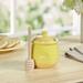 Tucker Murphy Pet™ Honey Pot 8 oz Kitchen Canisters & Storage Jar Wood in Yellow | 4.25 H x 3.5 W x 3.5 D in | Wayfair