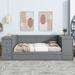 Red Barrel Studio® Fobbe Twin Standard Bed Wood in Gray | 33.9 H x 41.2 W x 110 D in | Wayfair 814037B9050D44BD8EA8BD62F35D62DE