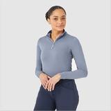 Hadley SunShield Long Sleeve 1/4 Zip by SmartPak - XS - Slate Blue - Smartpak