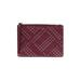 MICHAEL Michael Kors Leather Wristlet: Pebbled Burgundy Bags