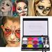 Face Paint Kit Professional Face Painting Kits Professional Body Art Face Painting Kit Water Based Removable Body Paints 15 Colors Palette with 2 Paintbrushes