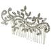 Decor Tiara Bride Headpiece Crystal Hair Comb Hair Side Comb Bridal Hair Comb White Hair Combs for Wedding Miss