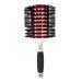 Tourmaline Monster Vent 2 Professional Hair Brush (4.5â€� Diameter Barrel) - Vented Hairbrush With Nylon Reinforced Boar Hair Bristles Beech Wood Handle With Rubber Grip