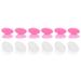 12 Pcs Lip Brush Dust Cover Silicone Caps Cosmetic Supplies Sleeve Makeup to Sleep