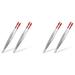 4 Pieces of Rubber Tip Tweezers PVC Silicone Precision Tweezers Laboratory Industrial Hobby Craft Tweezers Tool-Red