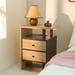 Nightstand with Charging Station, Bed Side Table with 2 Drawers, Nightstand for Bedroom End Table with USB Ports & Outlets