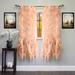 50"x63" Single Panel Chic Sheer Vertical Ruffled Tier Curtain