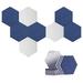 16 Pack Hexagon Acoustic Panels Soundproof Wall Panels Soundproofing Absorption Panel Acoustic Treatment for Studio Etc