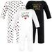 Hudson Baby Infant Girl Cotton Coveralls Girl Daddy Red Black 9-12 Months