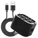 Ruiz Wall Charger for TCL 50 XE 5G - 10W Fast Charging Power Adapter with Type-C USB Cable - Black