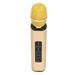 K6 Wireless Bluetooth Microphone Portable Handheld Microphone Speaker Machine for PC SmartphonesGold