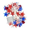 Clearance! Nomeni Led Lights Usa Star with Usa Flag String Lights Independence Day Decorative Led String Lights Battery Operated Led String Lights with Remote for Decor Stripes Home Decor