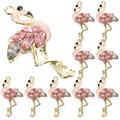 10 Pcs Flamingo Pendant Accessories DIY 10pcs Charms Pendants Dangle for Bracelets Necklace Jewelry Earring